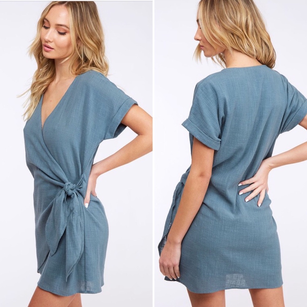 “Estelle” dress blue - Picture 2 of 4
